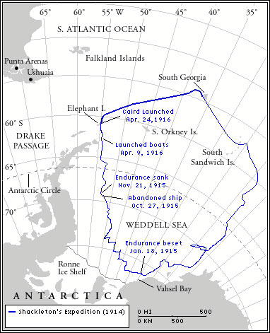 carte de l'expédition